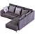 BEATE Corner Sofa: Modern, Stylish, and Spacious 3D model small image 2