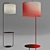 Industrial Shelf Floor Lamp: Modern and Practical 3D model small image 2