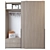 Sleek Sliding Closet 3D model small image 1