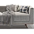 Modern 2 Seater Sofa: Tyrell 02 3D model small image 2