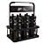 6-Bottle Sports Bottle Holder: Convenient and Stylish 3D model small image 1