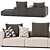 Magnificent Grandemare Sofa by Flexform 3D model small image 2