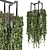 Metal Box Hanging Plants - Set 270 3D model small image 1