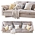 Elegant Harmony Sofa: Timeless Design, Superior Comfort 3D model small image 4