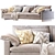 Elegant Harmony Sofa: Timeless Design, Superior Comfort 3D model small image 6