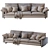 Elegant Harmony Sofa: Timeless Design, Superior Comfort 3D model small image 1