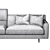 Luxurious James Frigerio Salotti Sofa 3D model small image 5