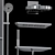 Hansgrohe Rainfinity Metropol Set: Ultimate Shower Experience 3D model small image 2