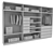 Versatile Contemporary Wardrobe 3D model small image 4