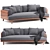 Elegant Maria Sofa: Timeless Comfort 3D model small image 1