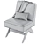 COSMO Armchair Vision: Sleek Comfort 3D model small image 5