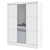 Blanc Sliding Wardrobe - 184.3x230x60 cm 3D model small image 1