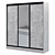 Modern Loft Sliding Wardrobe 3D model small image 1