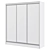 Modern Loft Sliding Wardrobe 3D model small image 2