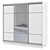 Practitioner 3-Door Sliding Wardrobe 3D model small image 1