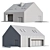 Modern Barnhouse with Skylights 3D model small image 7