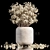 Elegant Plants Bouquet Vase 3D model small image 4