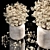 Elegant Plants Bouquet Vase 3D model small image 7