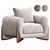 Elegant Porada Armchair: Soft and Stylish 3D model small image 1