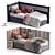 Modern Rest Bed Set 3D model small image 1