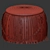 Elegant Ribbon Pouf: Stylish & Versatile 3D model small image 2