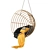 Natural Yellow Rattan Hanging Chair Set 3D model small image 3