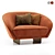 Segno Modern Lounge Chair 3D model small image 1