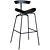 Ant Bar Stool Chair: Sleek and Stylish 3D model small image 3