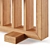 Solid Oak Bookcase: Mineva by La Redoute 3D model small image 3
