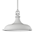 Sleek Satin Brass Pendant - 18" Rutherford Light 3D model small image 3