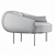 Luxury Leather Armchair: Isola Amura 3D model small image 6