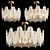 Feathered Elegance Chandelier 3D model small image 1