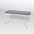 Sleek Quad Glass Table 3D model small image 1