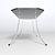 Sleek Quad Glass Table 3D model small image 3