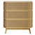 Laora Rattan 3-Drawer Commode 3D model small image 2