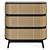 Laora Rattan 3-Drawer Commode 3D model small image 4