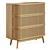 Laora Rattan 3-Drawer Commode 3D model small image 6