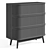 Laora Rattan 3-Drawer Commode 3D model small image 7