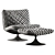 Marilyn Modern Lounge Chair 3D model small image 3