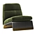  Stylish Greta Lounge Chair: 3D Model 3D model small image 1