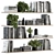 Elegant Shelf Decor Set - Set 11 3D model small image 2