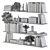 Elegant Shelf Decor Set - Set 11 3D model small image 7