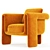 Luxurious Velvet Floria Chair 3D model small image 1
