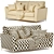 Luxury Legend Fabric Sofa 3D model small image 4