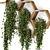 Concrete Pot Hanging Plants Set 3D model small image 2