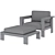 Metal Outdoor Lounge Chair Set | Walker Collection 3D model small image 5