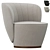 Elegant Pearl Armchair: Luxurious and Comfortable 3D model small image 1