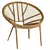 Vintage Rattan Armchair: Timeless Elegance 3D model small image 1