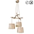 Rustic Wooden Pendant Lamp 3D model small image 1