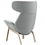 Pedrali ILA 2024: Stylish Modern Chair 3D model small image 3